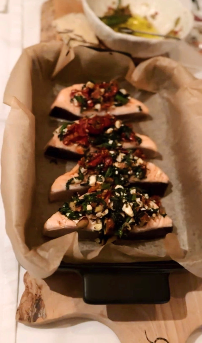 Gevulde zalm mootjes