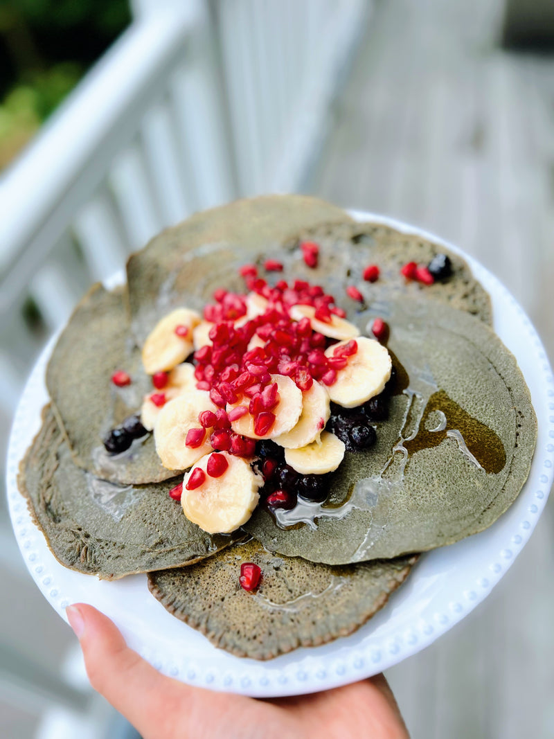Spirulina pancakes